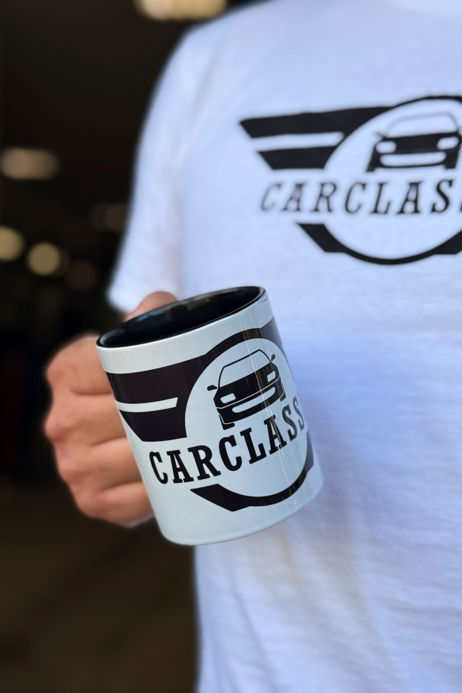 Carclassics Fekete Belsőjű Bögre