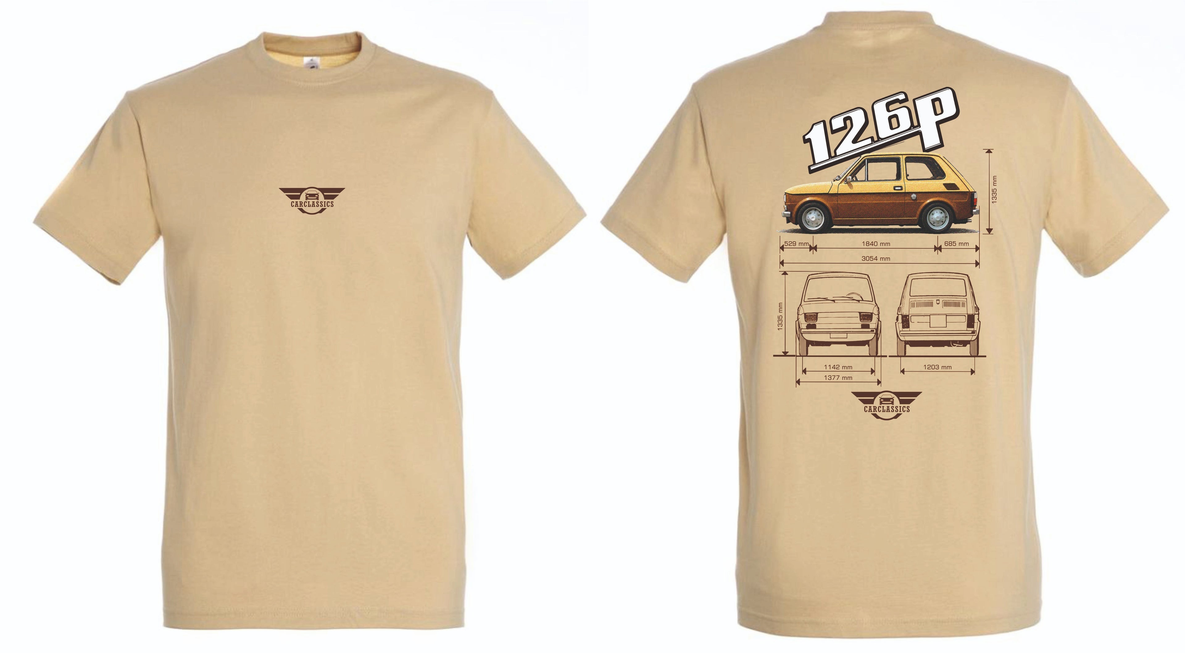 Carclassics Polski 126 P Kereknyakú Póló