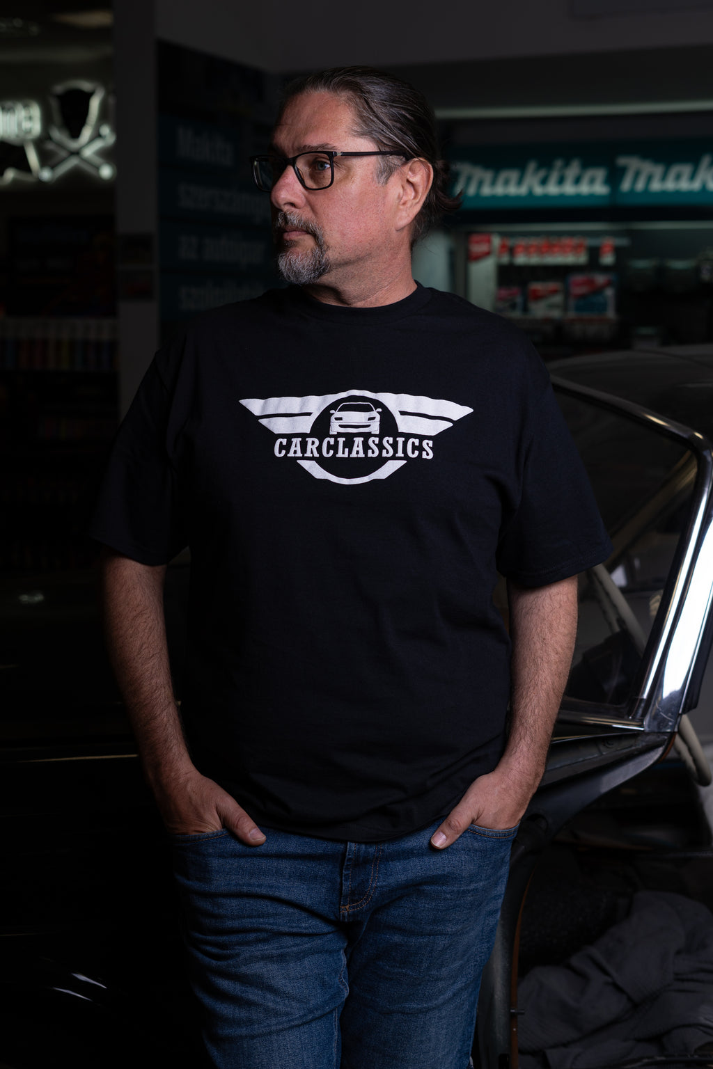 Carclassics Puffy Logó Kereknyakú Póló