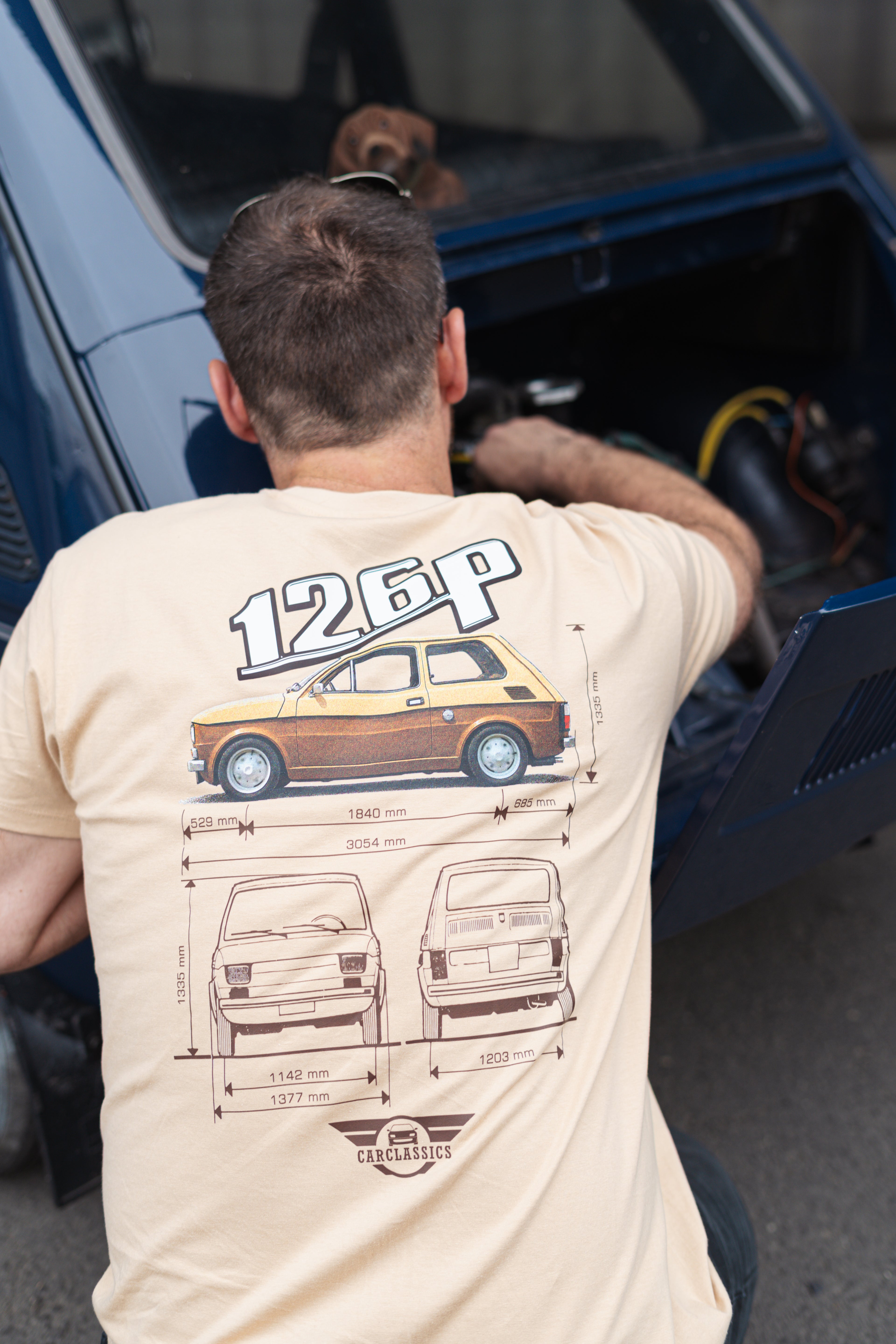 Carclassics Polski 126 P Kereknyakú Póló