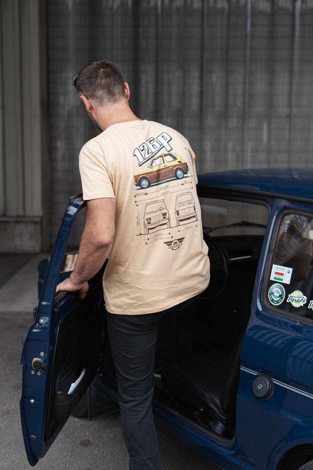 Carclassics Polski 126 P Kereknyakú Póló