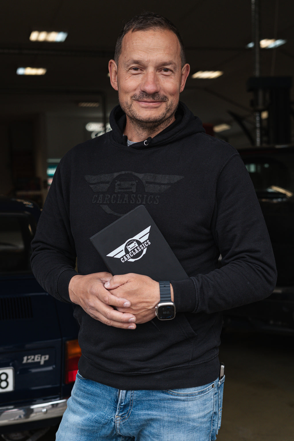 Carclassics Fehér Logós Jegyzetfüzet