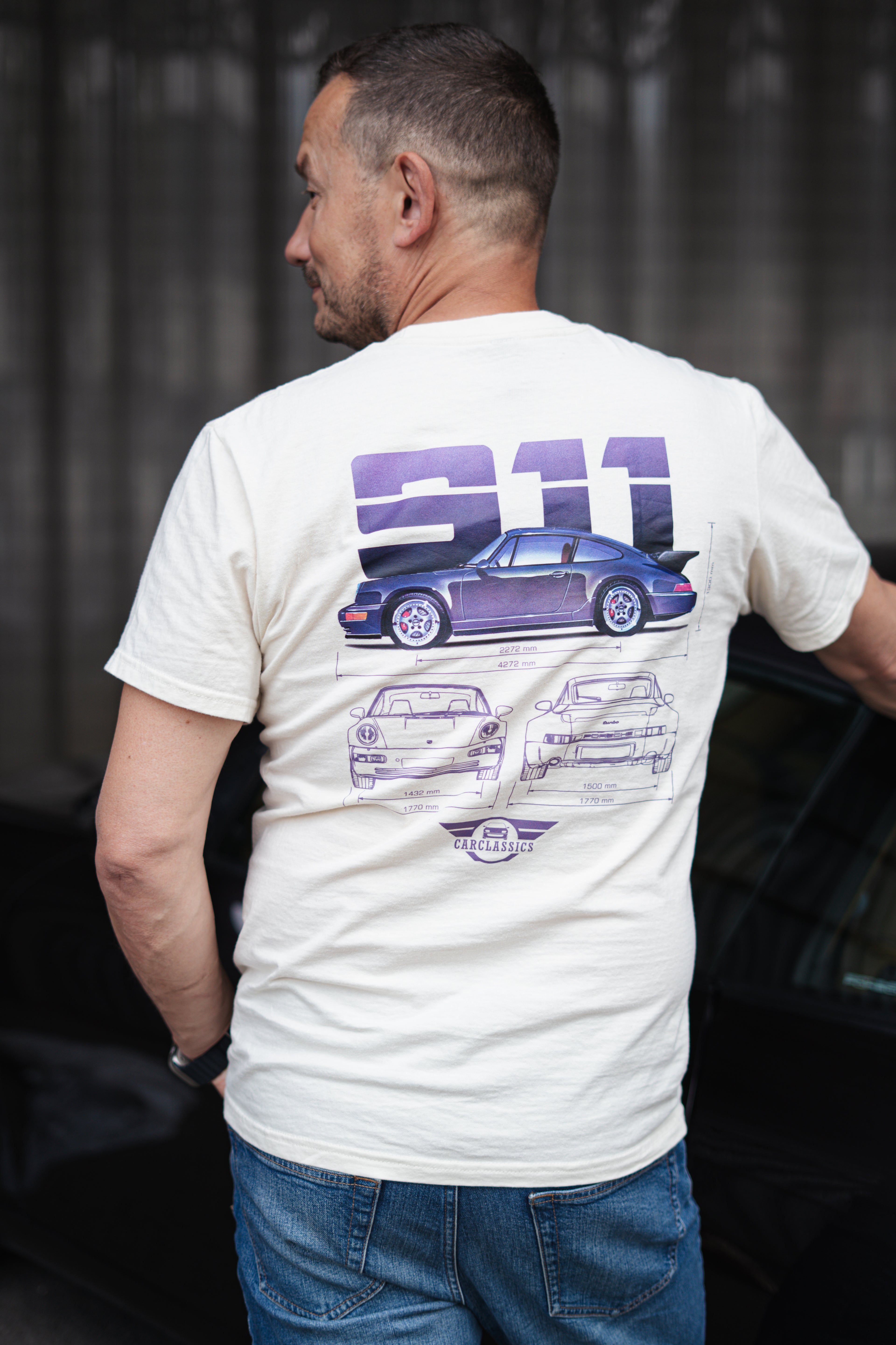 Carclassics Porsche 911 Kereknyakú Póló