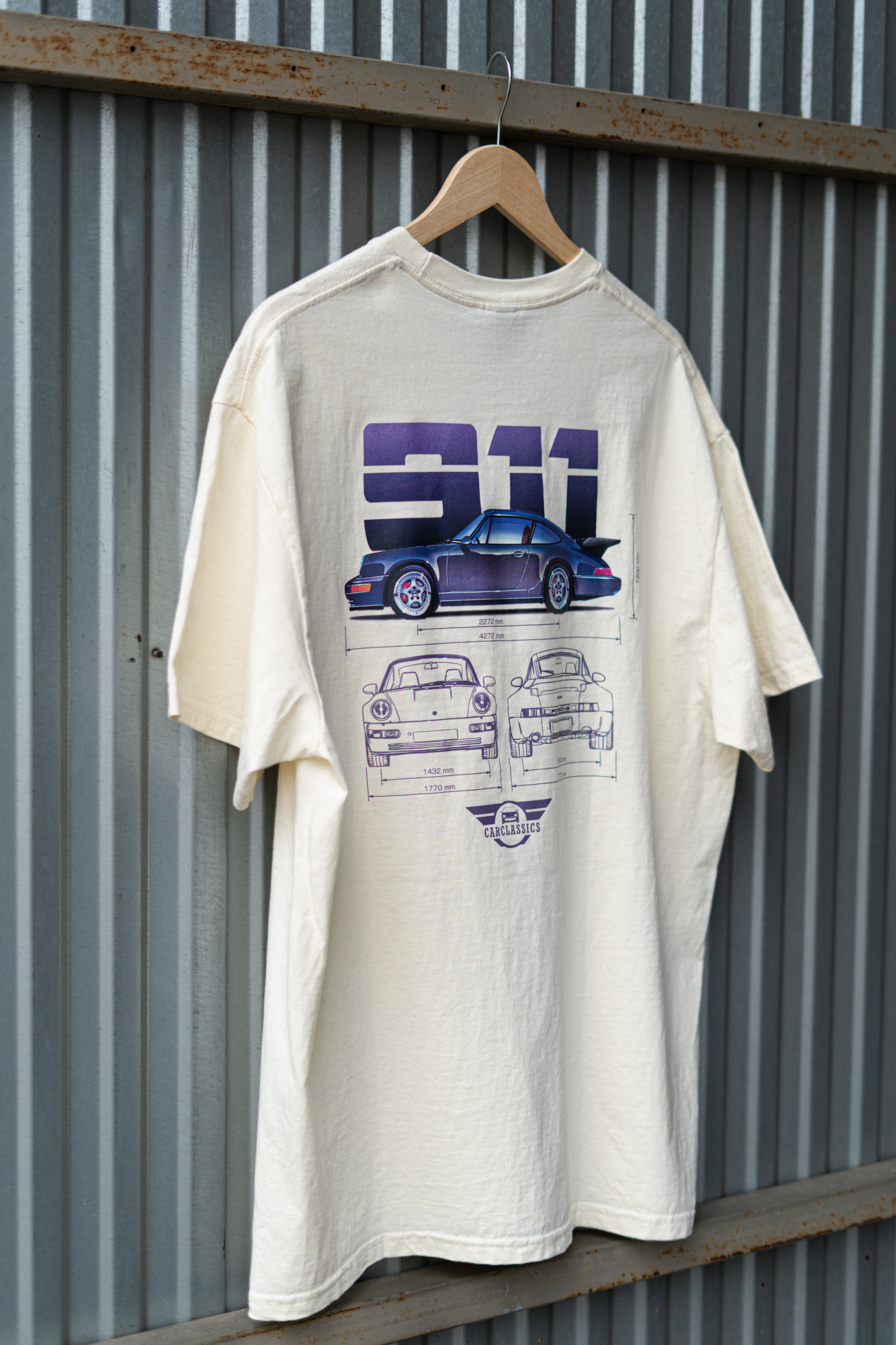 Carclassics Porsche 911 Kereknyakú Póló