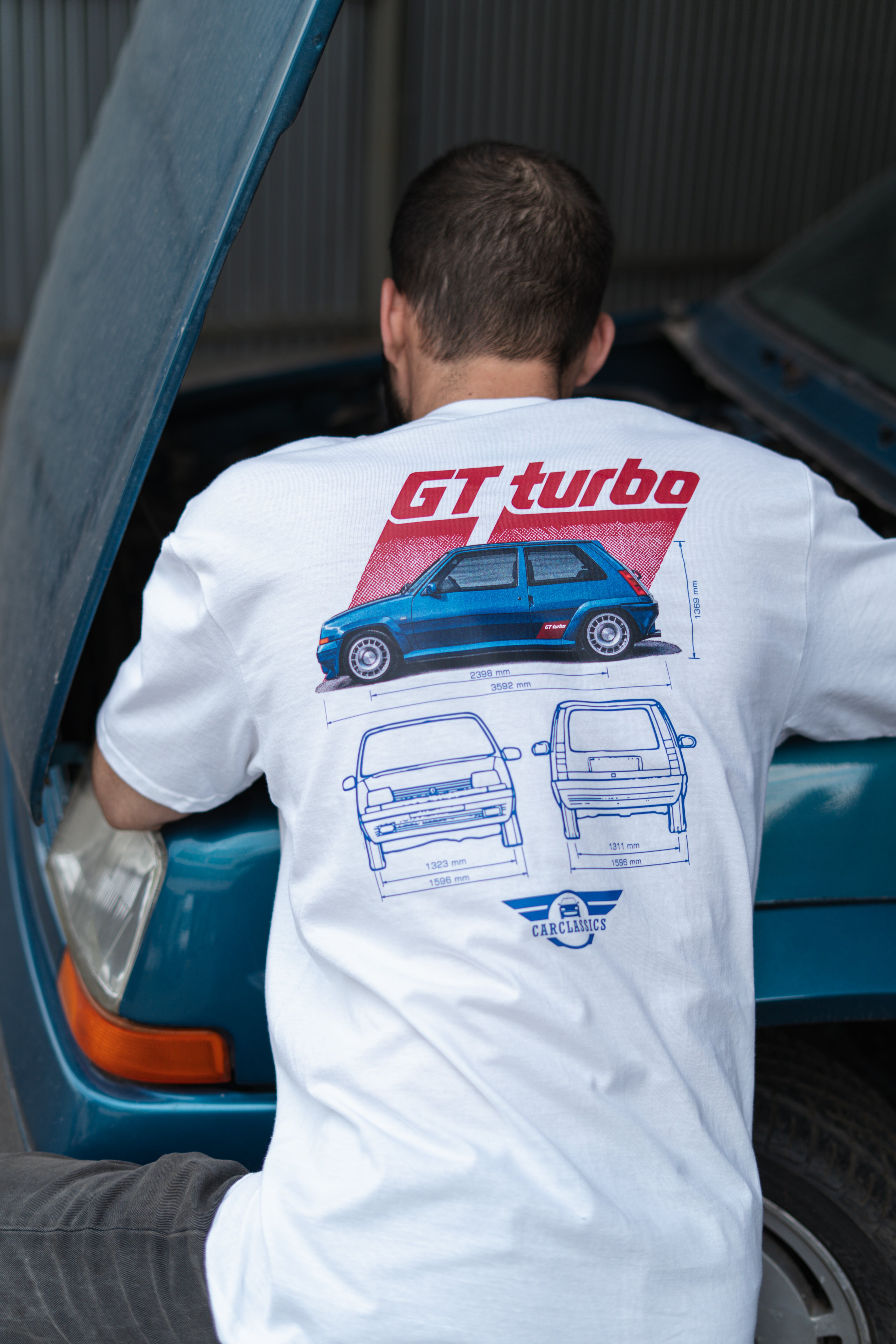Carclassics Renault GT Turbo Kereknyakú Póló